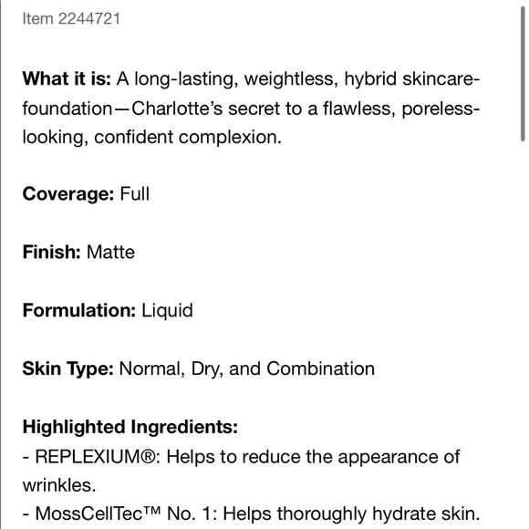 Charlotte Tilbury Airbrush Flawless Foundation (5.5 Warm) - Picture 7 of 8